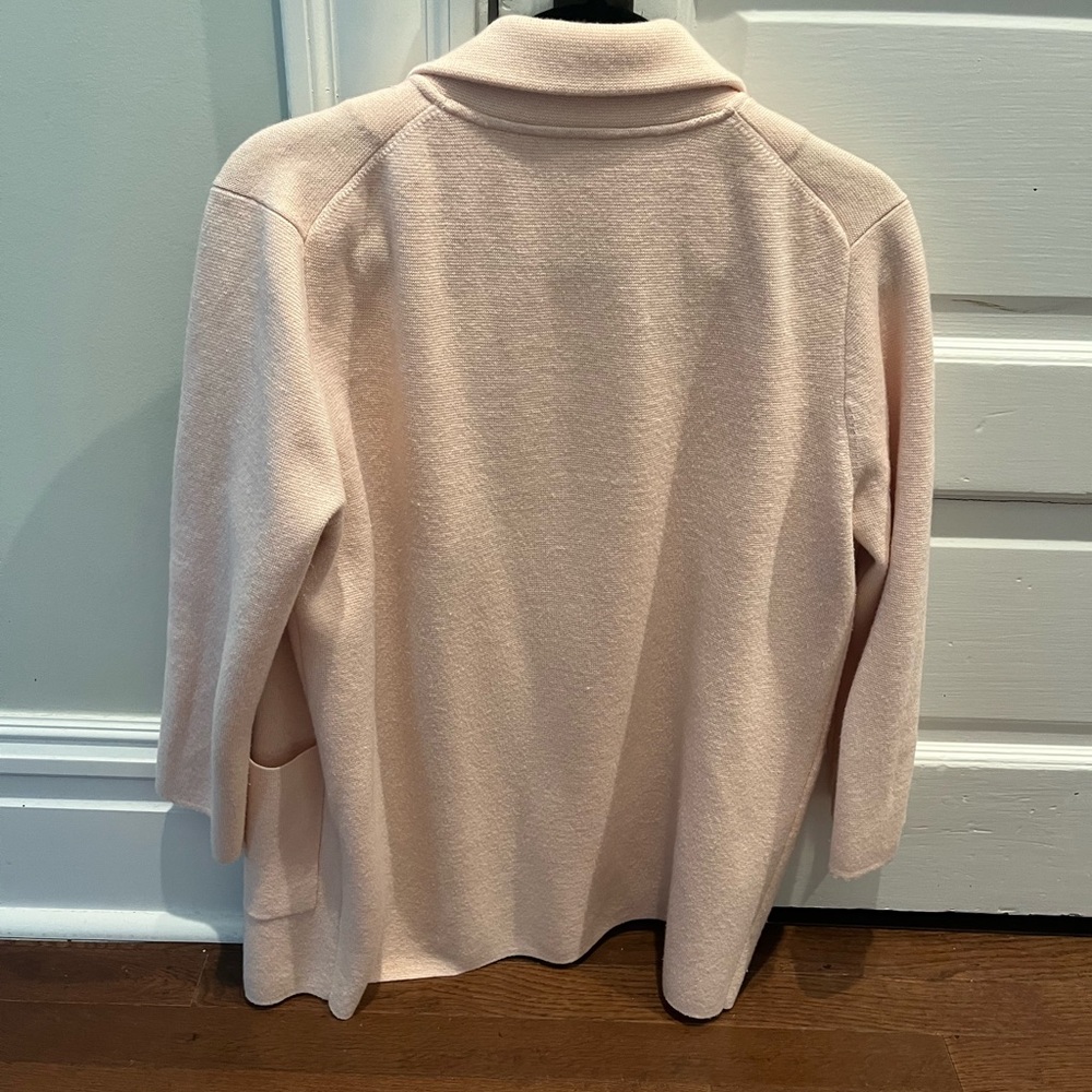 J crew Sophie open front sweater blazer size small subtle pink